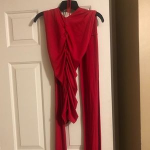 Red multiway bodycon dress